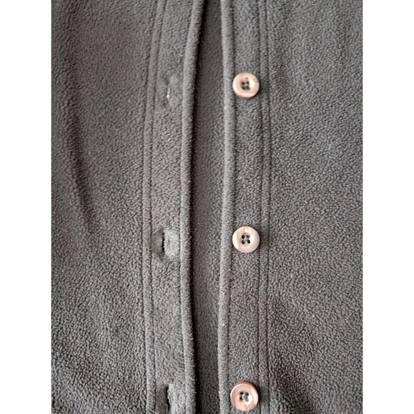 Vintage L.L. Bean Comfort Fleece Button Up Cardigan Outdoor Hiking Womens Large - Picture 11 of 11